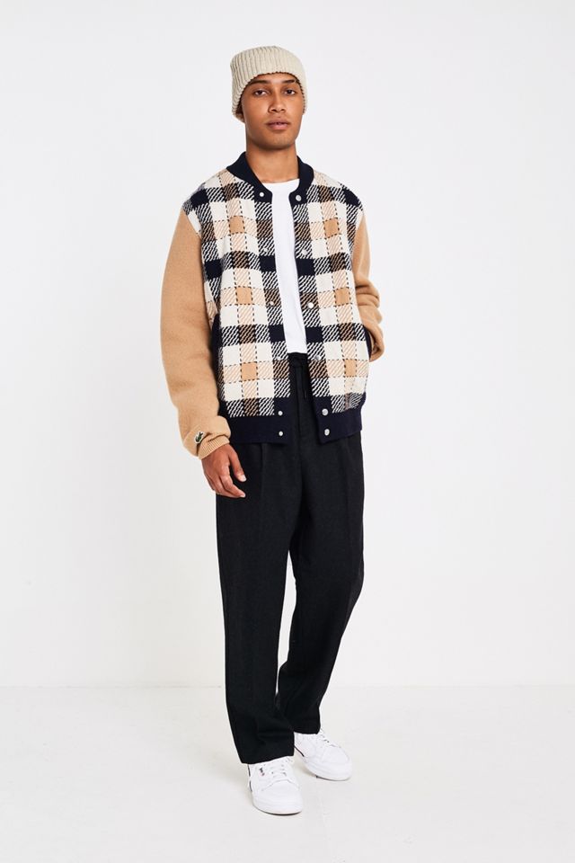 Lacoste LIVE Checked Wool Bomber Jacket #2