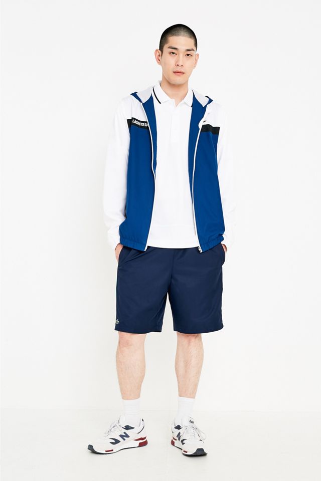 Lacoste SPORT – Jacke in Weiß und Marineblau mit Reißverschluss #3