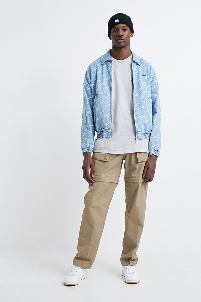 Lacoste Allover Print Denim Harrington Jacket | Urban Outfitters UK
