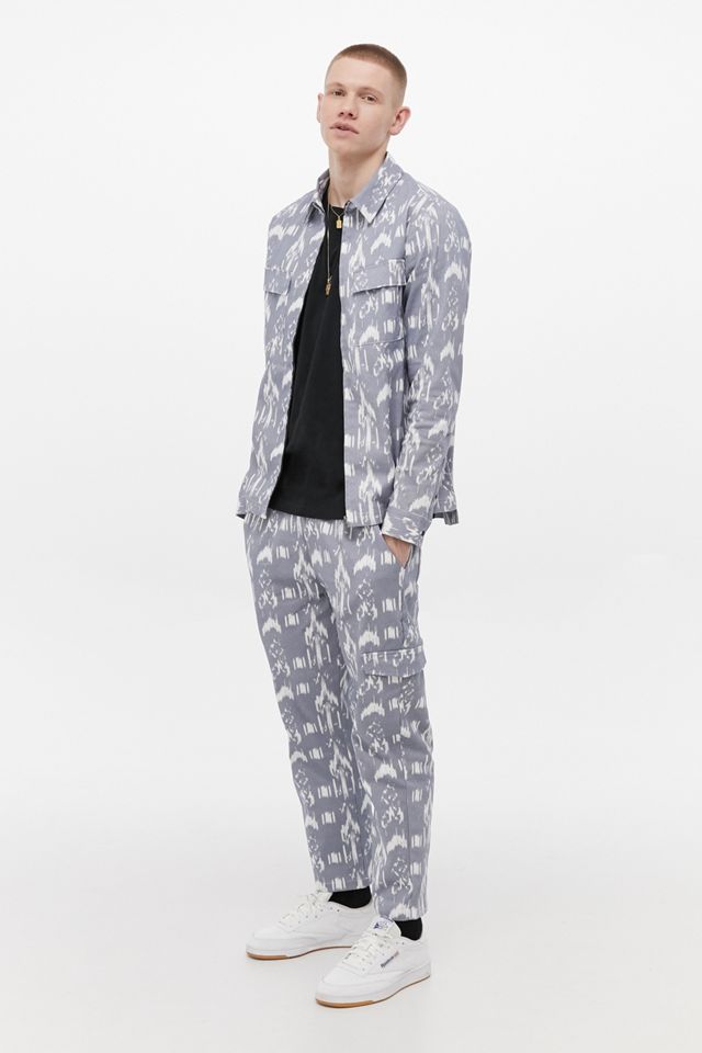 Native Youth Blue Geo Print Jacket #1