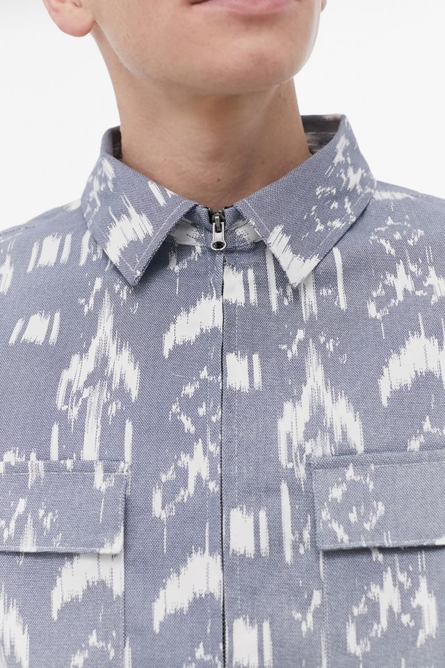 Native Youth Blue Geo Print Jacket #3