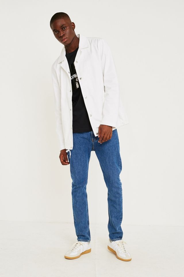Calvin Klein Jeans Logo White Coach Jacket #2