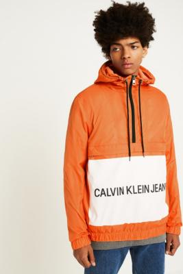 Calvin klein institutional 2024 logo popover jacket