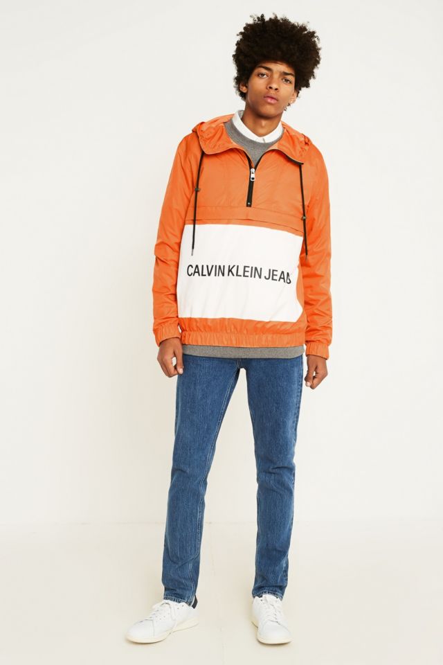 Calvin klein institutional logo popover jacket hotsell