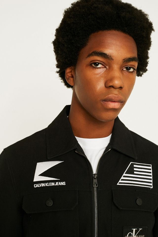 Calvin Klein Jeans Institution Black Patch Jacket #3