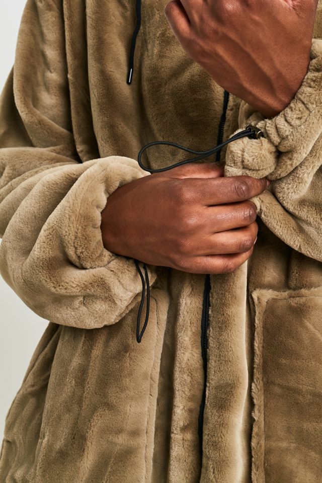 La giacca new county sand faux fur zip-through #2