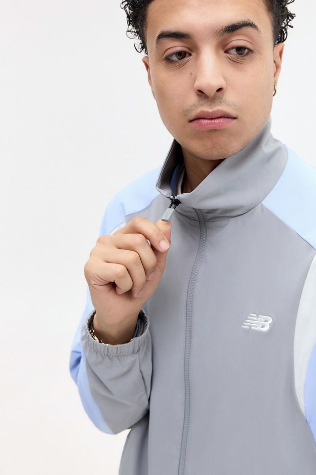 New Balance Grey Woven Track Jacket #2