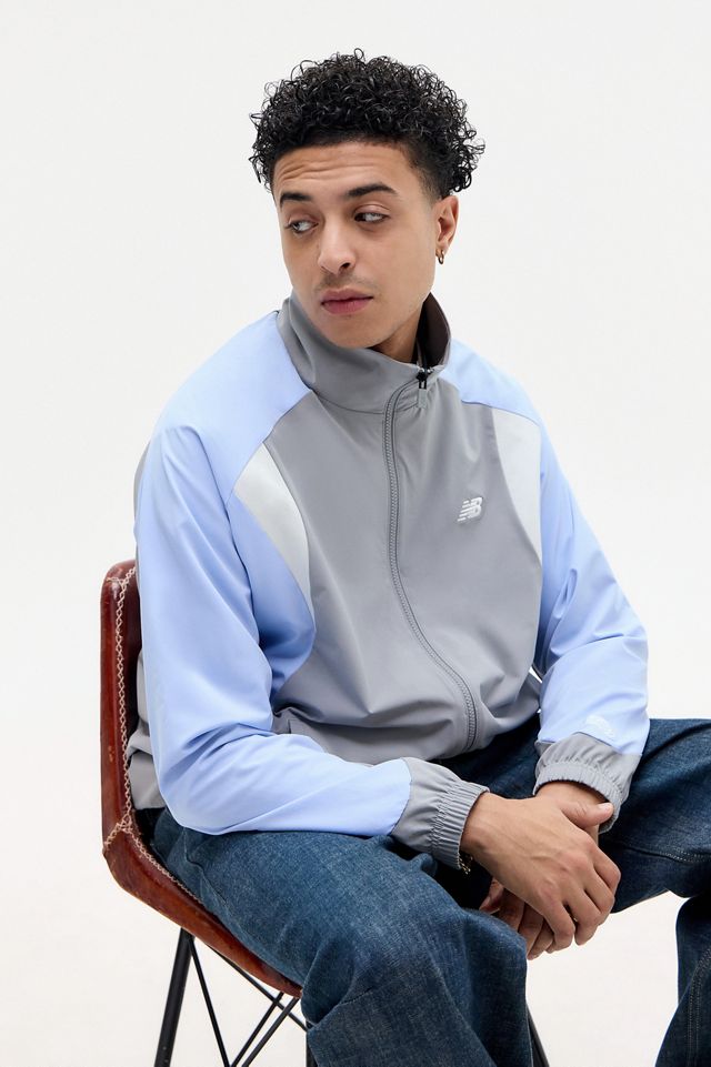 New Balance Grey Woven Track Jacket #4