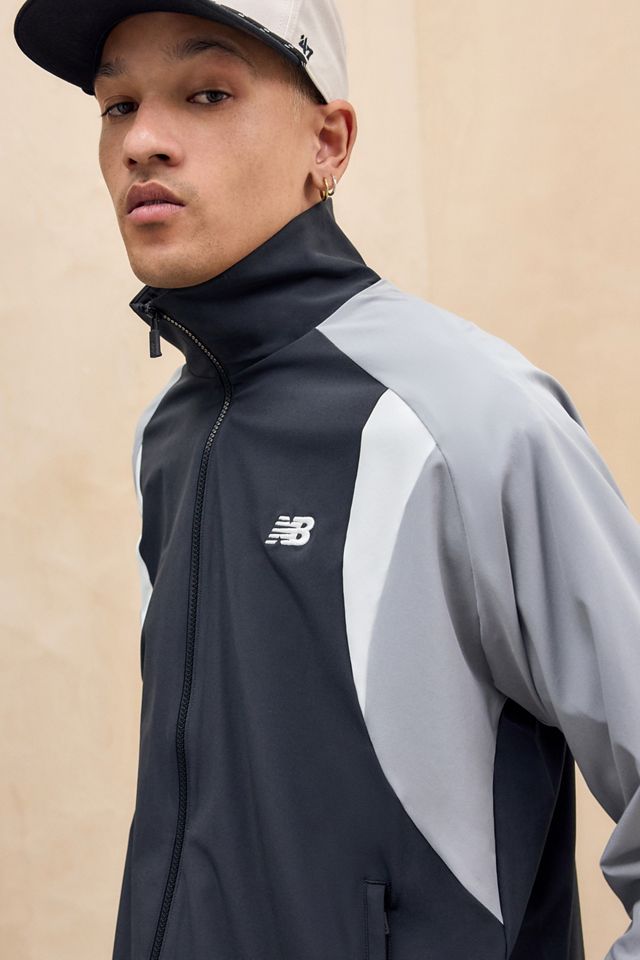 New Balance Black Woven Track Jacket #1
