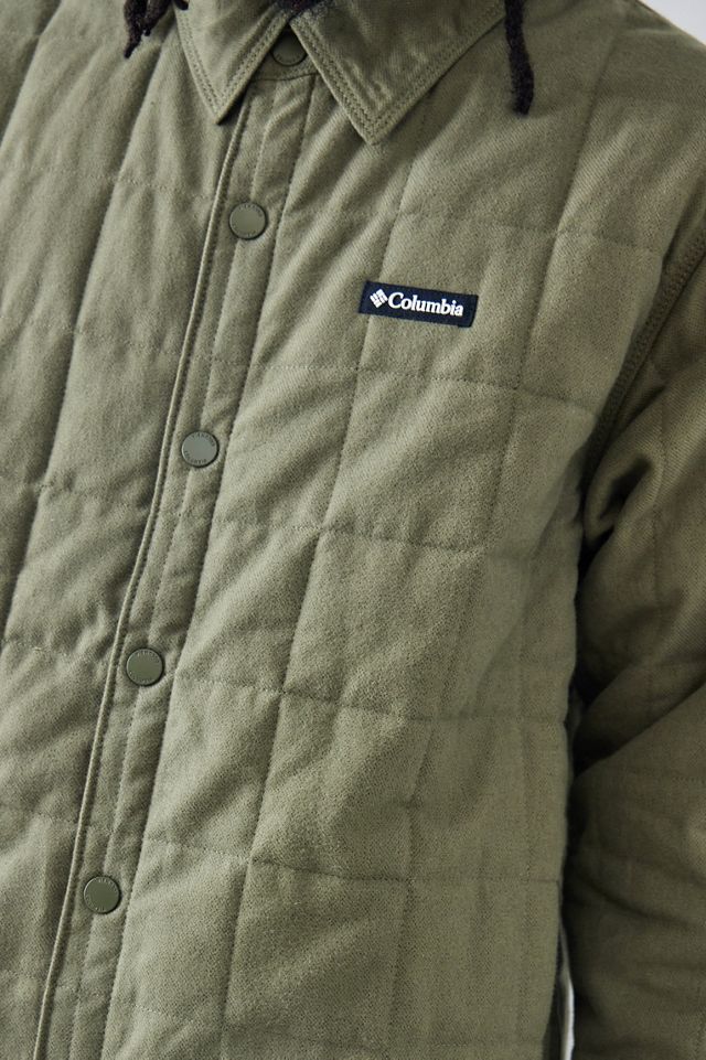 Columbia Stone Green Landroamer Quilted Shacket #1