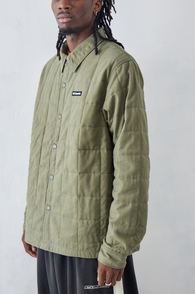 Columbia Stone Green Landroamer Quilted Shacket #3