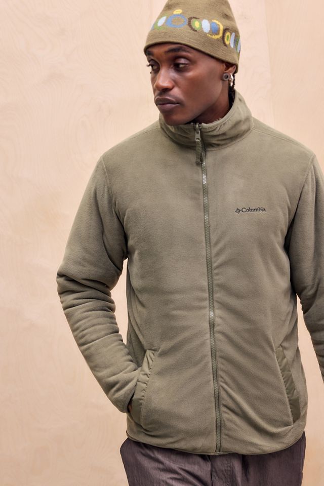 Giacca in Pile Reversibile Columbia Stone Verde #1