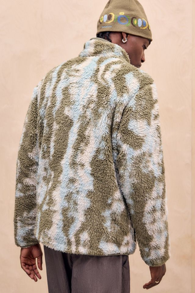 Giacca in Pile Reversibile Columbia Stone Verde #4