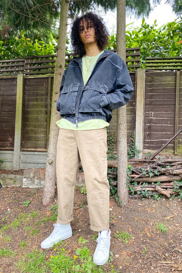 BDG - Veste à capuche style skate en denim noir #2