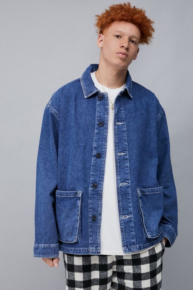 Urban outfitters jean jacket on sale mens