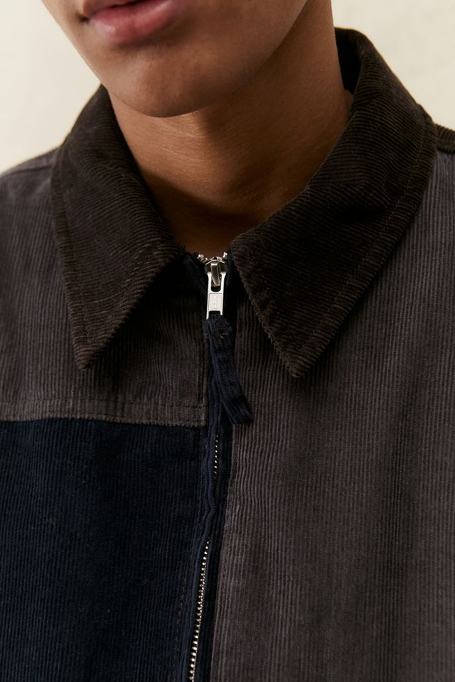 BDG – Harrington-Jacke aus Cord im Patchwork-Design #1