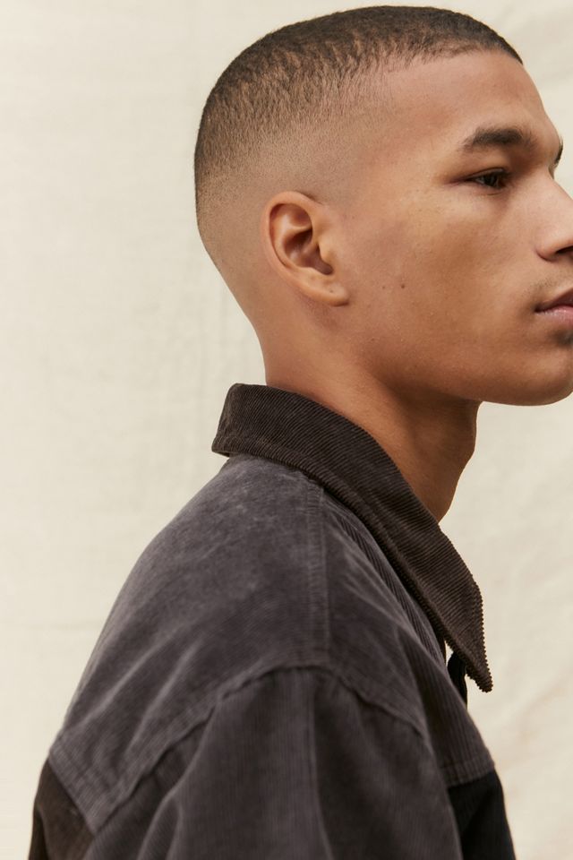 BDG – Harrington-Jacke aus Cord im Patchwork-Design #3