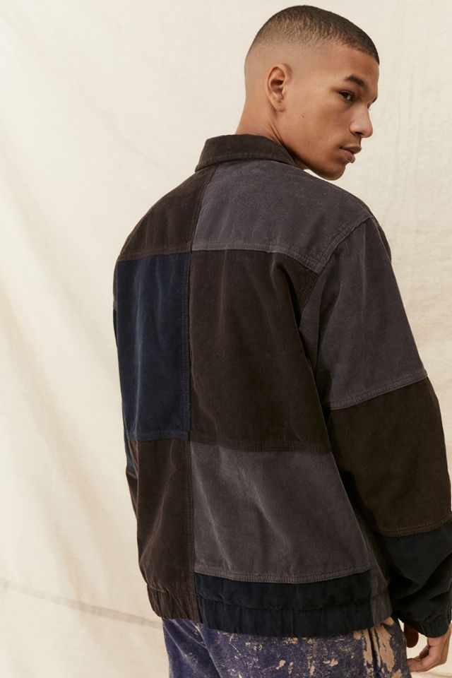 BDG – Harrington-Jacke aus Cord im Patchwork-Design #4