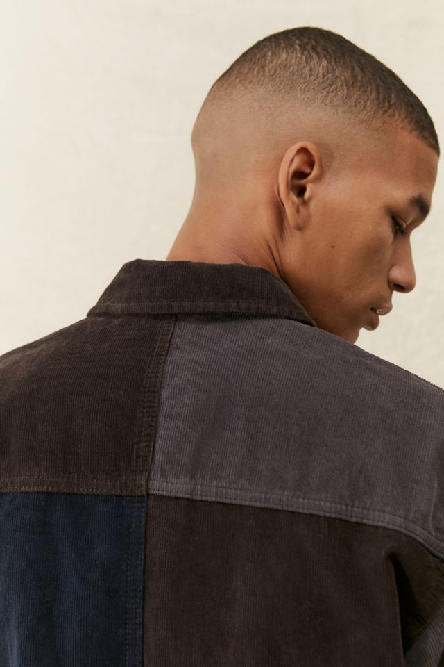 BDG – Harrington-Jacke aus Cord im Patchwork-Design #5