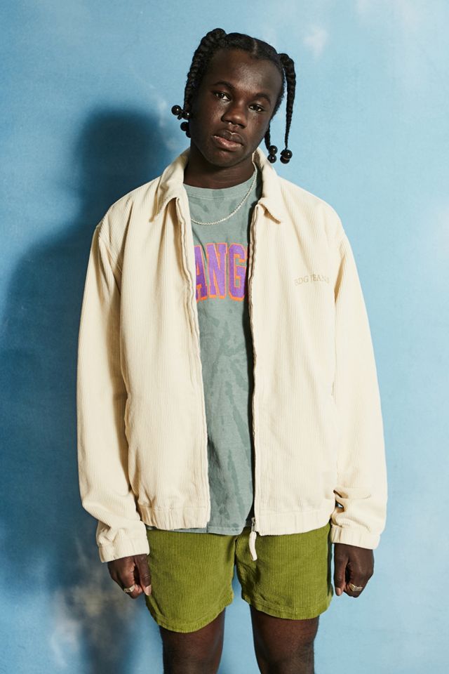 BDG Washed Ecru Recycled Corduroy Harrington | Urban Outfitters UK