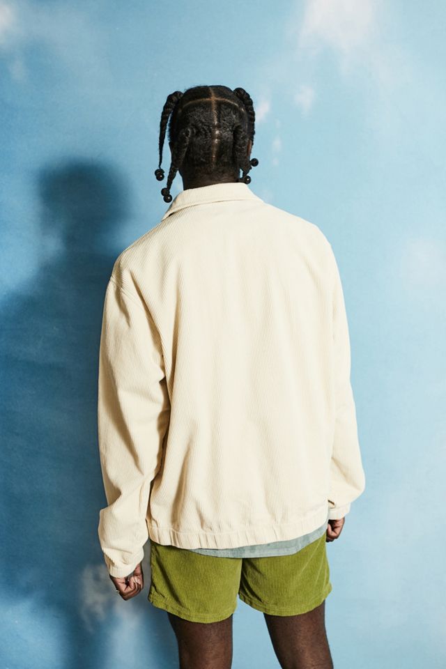 BDG Washed Ecru Recycled Corduroy Harrington #2