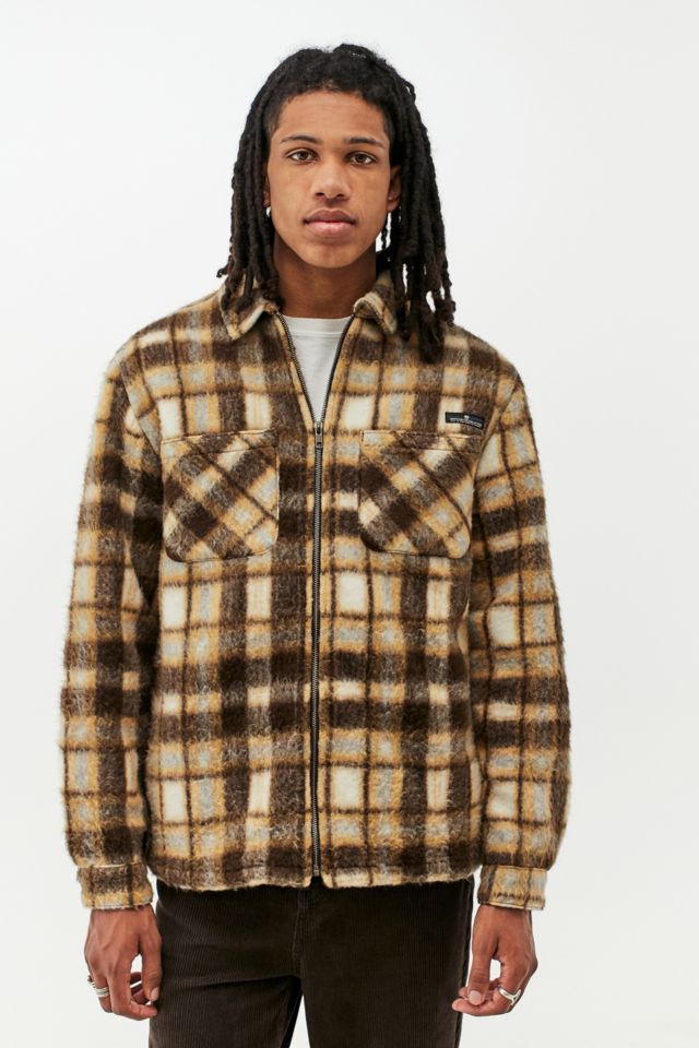 BDG Brown Check Zip-Through Jacket | Urban Outfitters UK