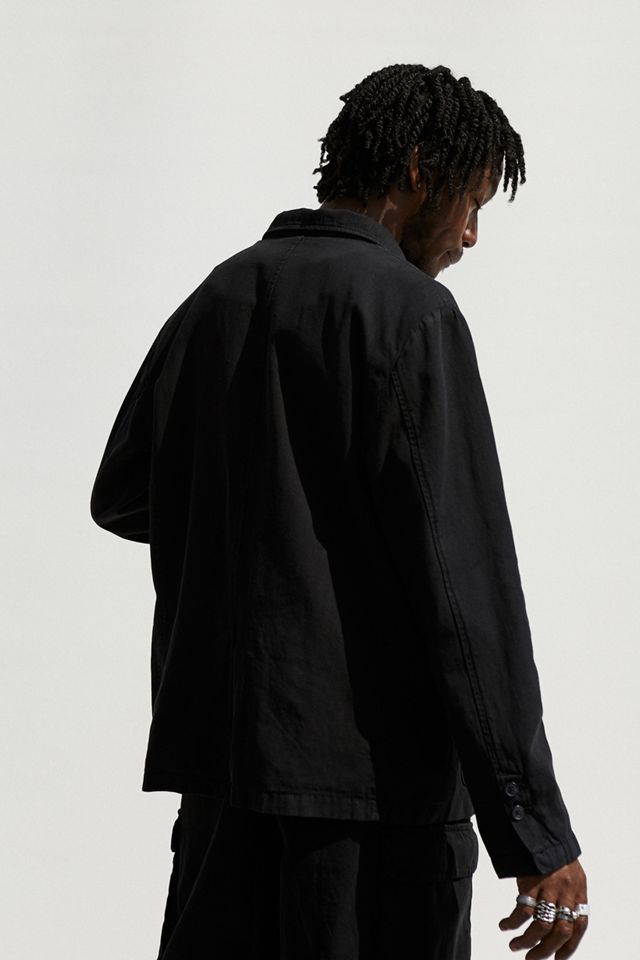 Loom Washed Black Linen Blazer #4