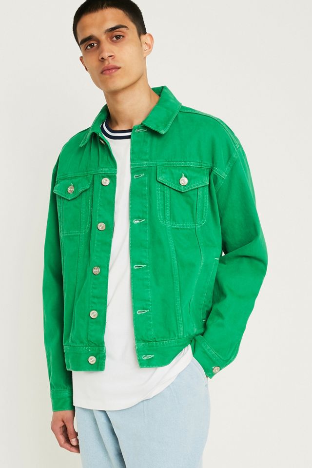 BDG Jellybean Green Overdyed Denim Trucker Jacket | Urban Outfitters UK