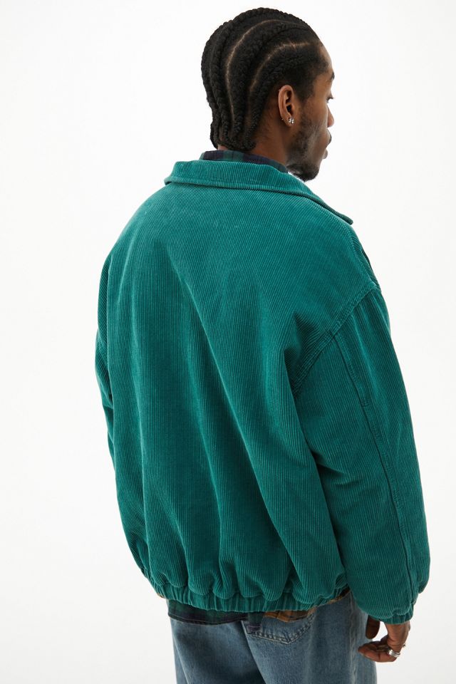 BDG Green Corduroy Harrington Jacket #2