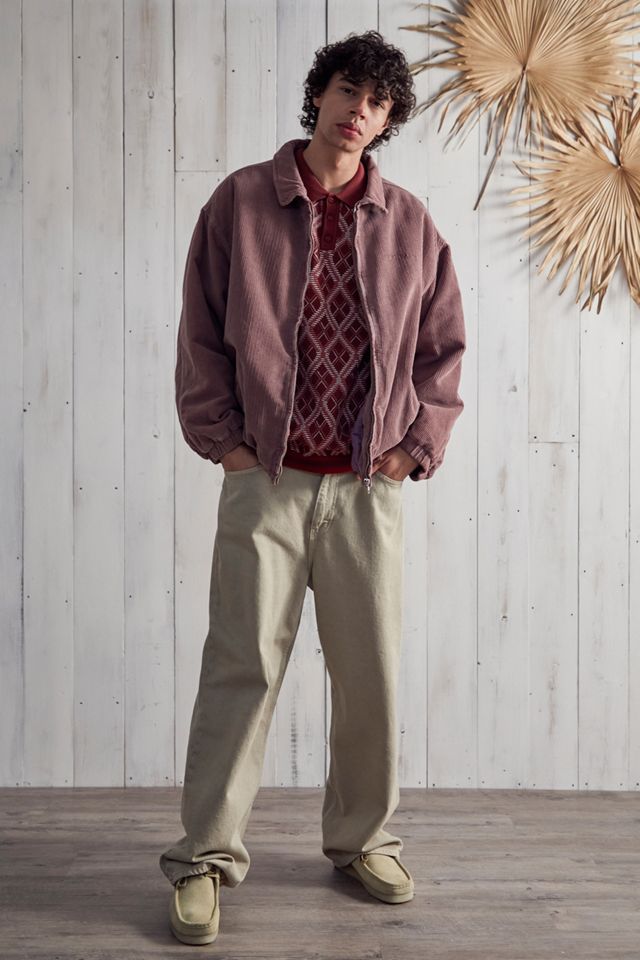 BDG Purple Corduroy Harrington Giacca #4