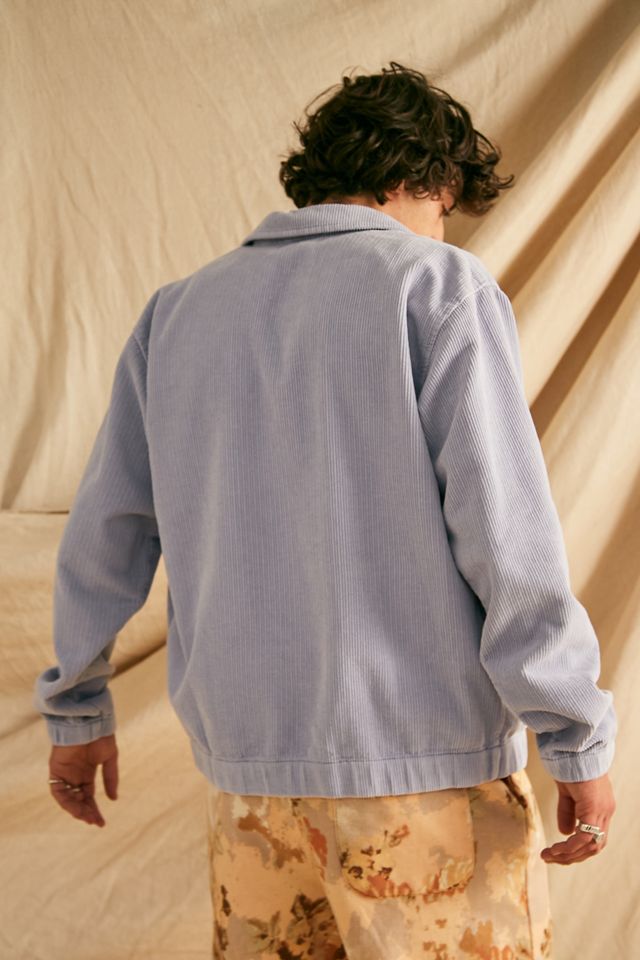 BDG Giacca Harrington in velluto a coste blu #3