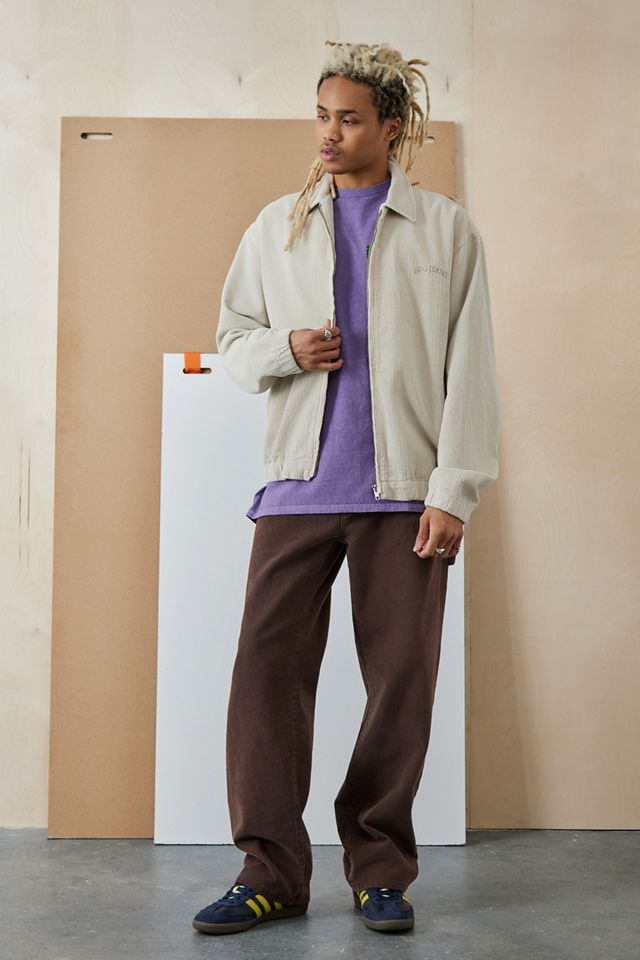 BDG Ecru Corduroy Harrington Jacket #1