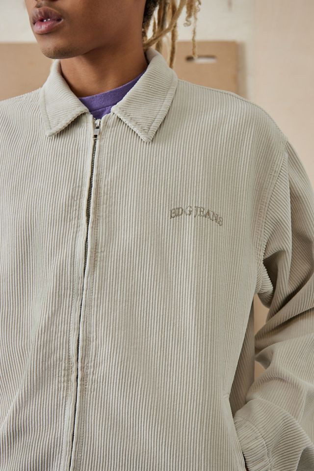 BDG Ecru Corduroy Harrington Jacket #3