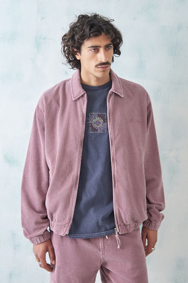 BDG Pink Corduroy Harrington Jacket