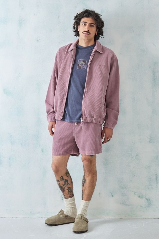BDG Pink Corduroy Harrington Jacket #2