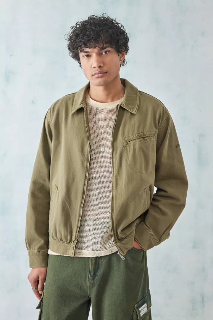 urbanoutfitters.com | BDG – Harringtonjacke mit Taschen in Kamelfarbe