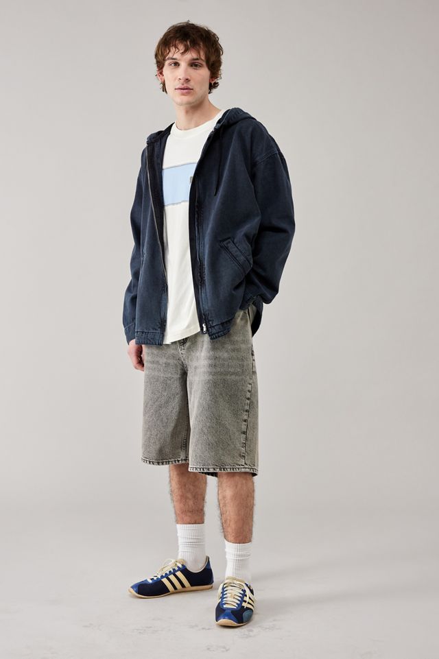 BDG Dark Wash Denim Unlined Skate Hoodie #1