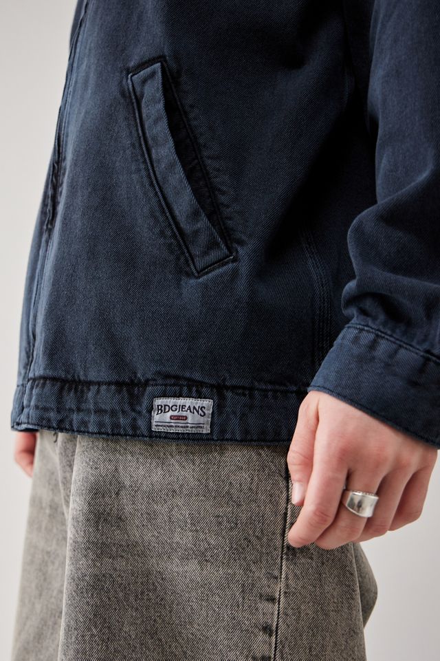 BDG Dark Wash Denim Unlined Skate Hoodie #2