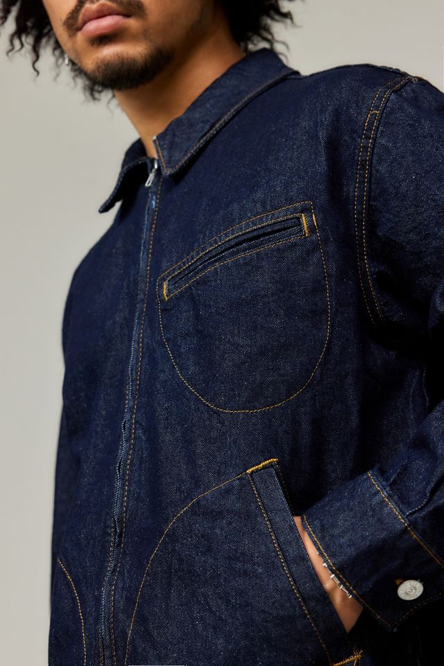 BDG Tony Dark Rinse Denim Harrington Jacket #2