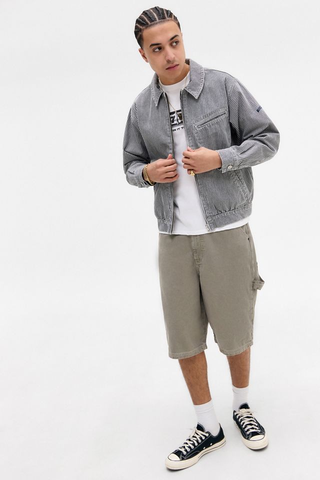 BDG Tony Pinstripe Harrington Jacket #1