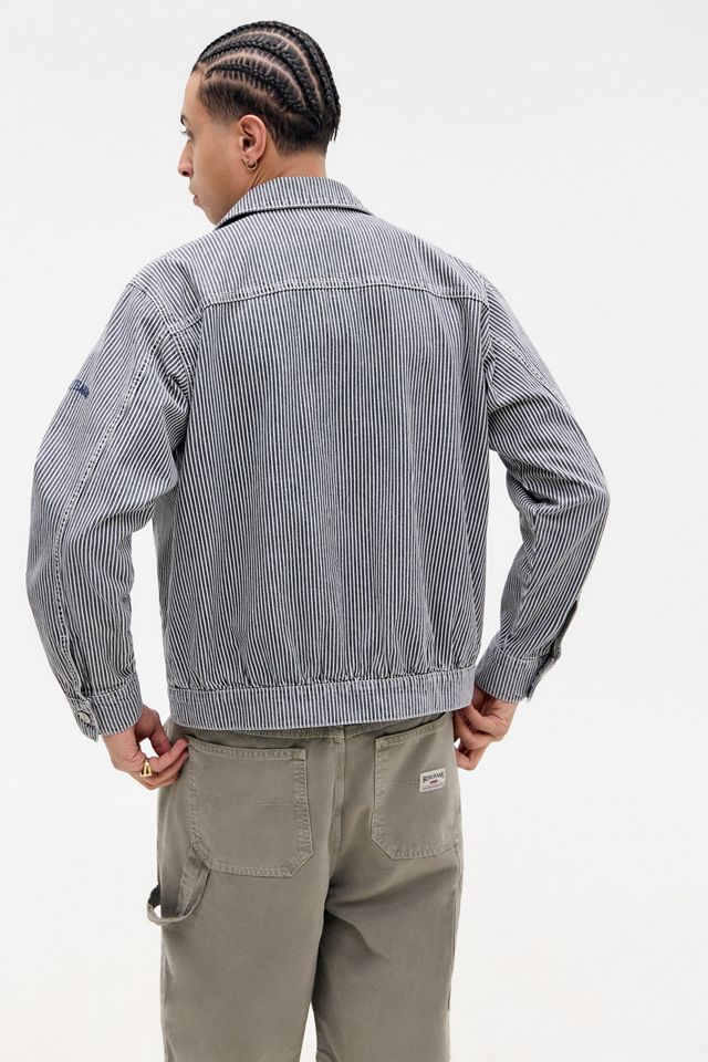 BDG Tony Pinstripe Harrington Jacket #4
