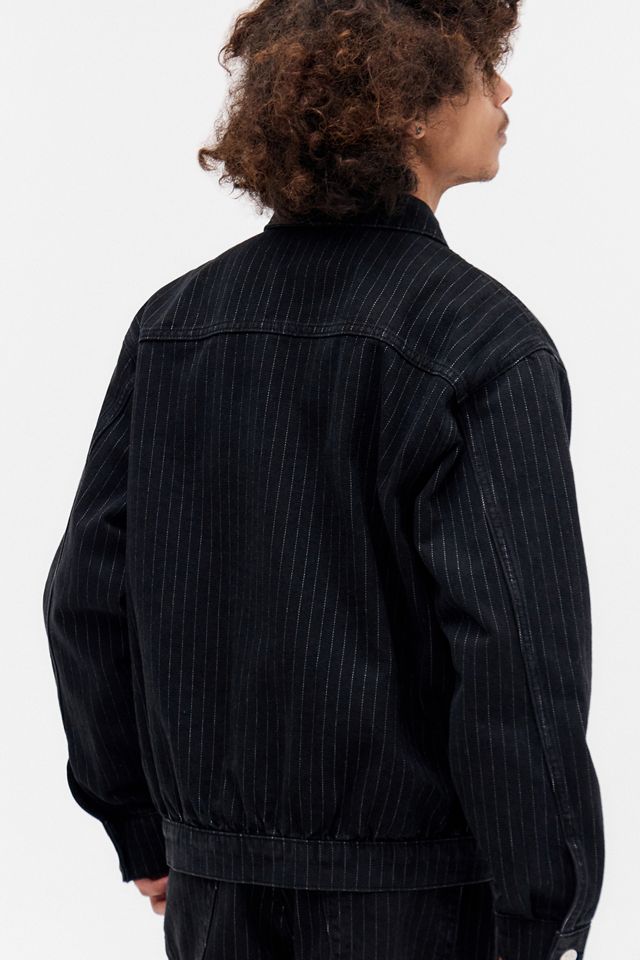 BDG Black Tony Stripe Harrington Jacket #2