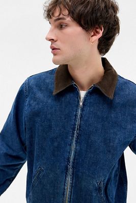 BDG Mini Jeansjacke im Harrington-Stil