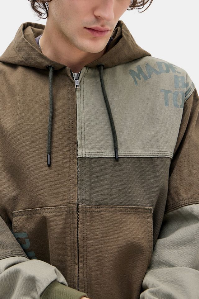 Veste à capuche skate patchwork Rex BDG #1
