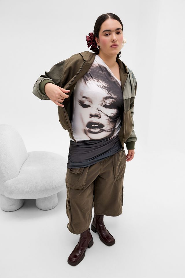 Veste à capuche skate patchwork Rex BDG #5