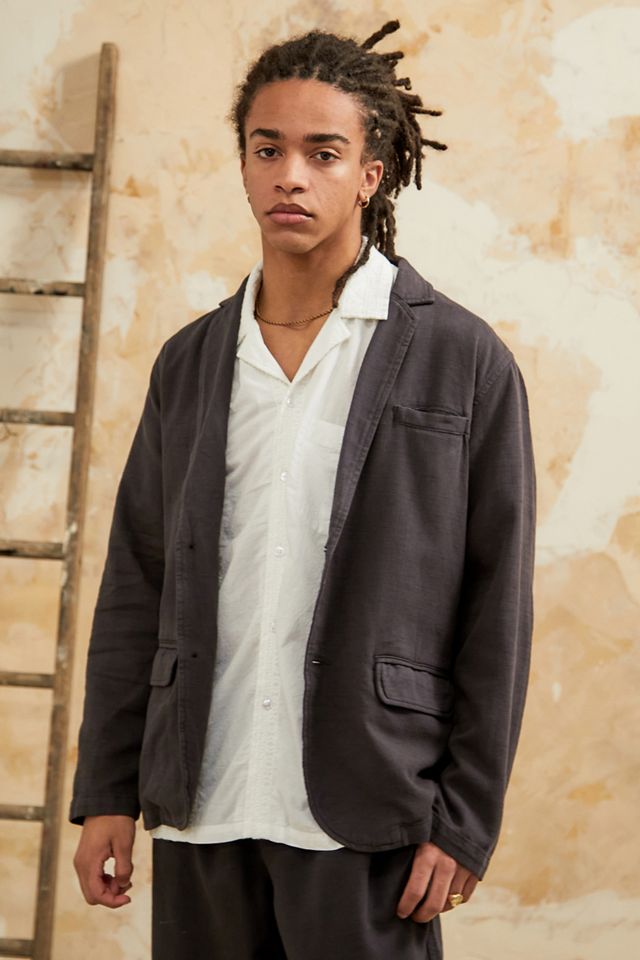 Loom Navy Linen Blazer  #3