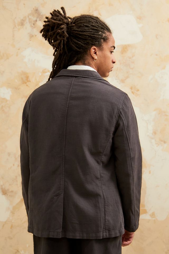 Loom Navy Linen Blazer  #5