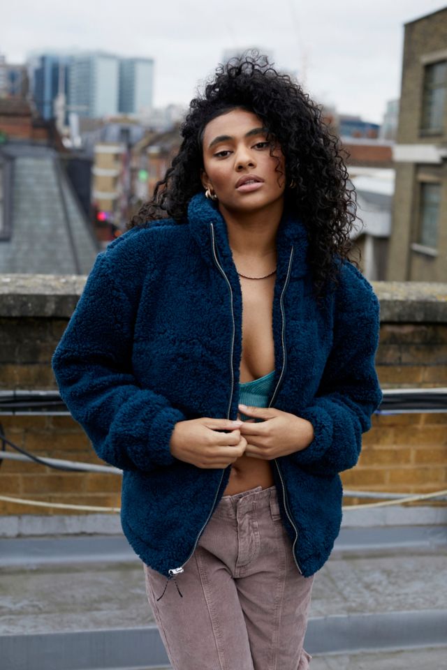 UO Teal Fleece Jacket