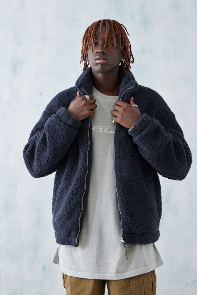 Black sherpa lined on sale jacket