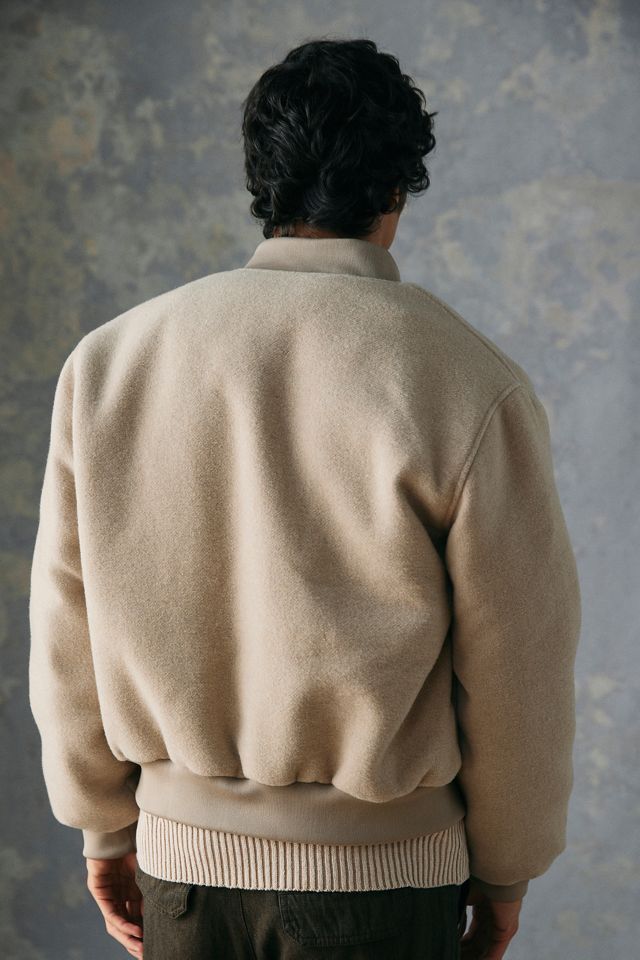 Standard Cloth Giacca Varsity in ecolana beige #2